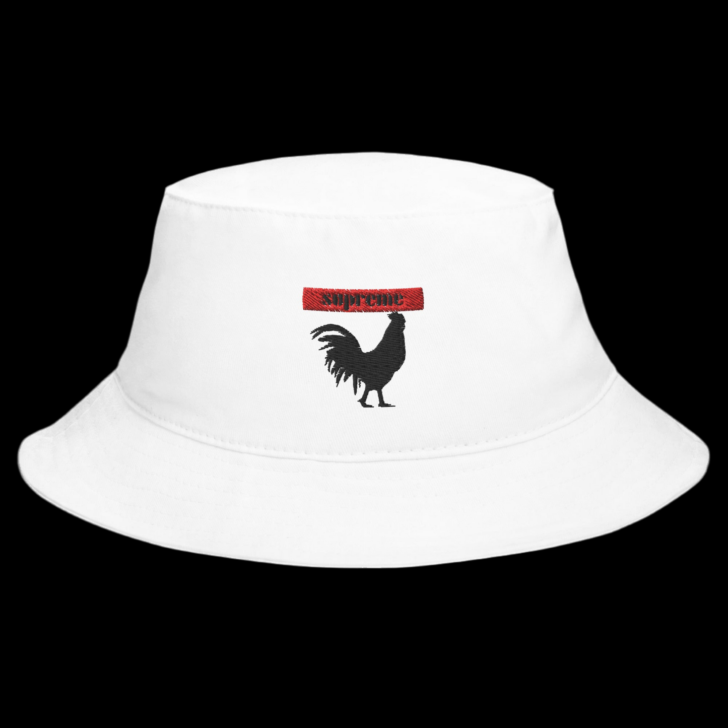 Black Game Cock Bucket Hat